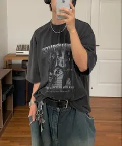【MASONPRINCE】 ビッグシルエット ヴィンテージ加工 バンドTシャツのサムネイル