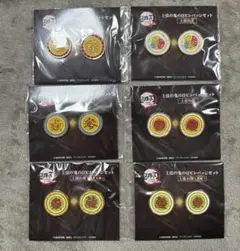 鬼滅の刃　ufotable 上弦の鬼の目ピンバッジセット　全6種　缶バッジ