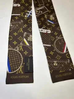 【正規品】LOUIS VUITTON バンドースカーフ シルクブラウンモノグラム