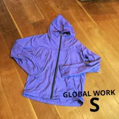 GLOBAL WORK ポケッタブルナイロンジャケット パープル Sのサムネイル