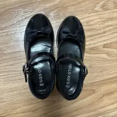 HELLO KIDS ブラックフォーマルシューズ 19.0