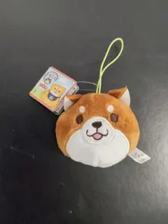 忠犬もちしば フェイスマスコット ストラップ　柴犬　ぬいぐるみ　キーホルダー