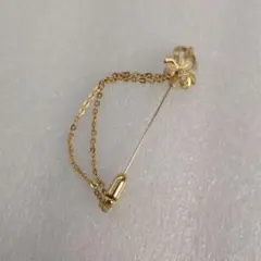 ゴールドメッキ フラワーブローチ