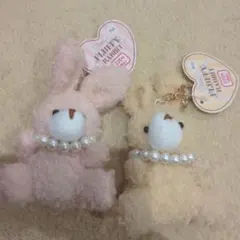 ウサギ型ぬいぐるみ 2個セット