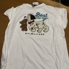 ディズニー◇定価2530円101匹わんちゃん◇ダルメシアン刺繍Tシャツ