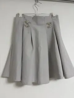evelyn アイスグレー フレアスカート Mサイズ
