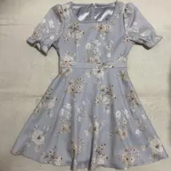 evelyn エブリン 花柄スクエアワンピース