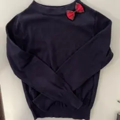 ファミリア　ニット　140 ネイビー