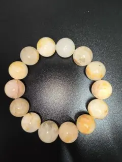 天然石 ファイアクォーツブレスレット 大玉　未使用品　A21