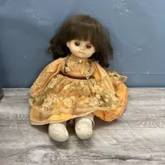 3F セキグチ Sekiguchi レトロ ドール 人形 オレンジドレス