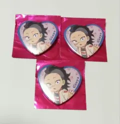 鬼滅の刃 ストロベリーフェスティバル ハート缶バッジ 玄弥