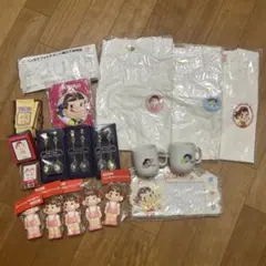 不二家　ペコちゃん ポコちゃん　銀製スプーン　フォトスタンドマスコットマグカップ
