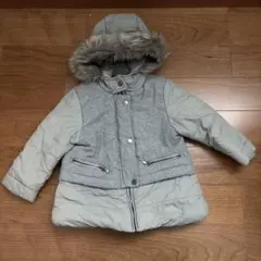 ZARA baby グレー ファー付きフード ジャケット　92cm
