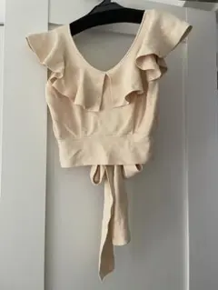 me couture ダンボールニットフリルビスチェのサムネイル