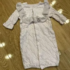 美品　アプレレクール　2way ロンパース ラベンダー色　新生児から1歳まで