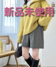 【新品未使用】センターピンタックショートパンツ