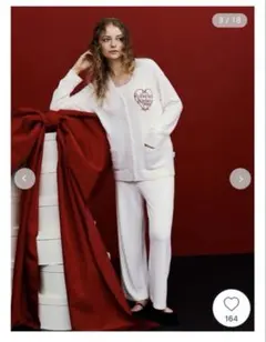 Joël Robuchon・シルク混スムーズィーの刺繍入り上下