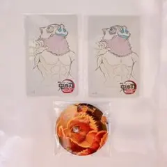 ♡ 鬼滅の刃 嘴平伊之助 キービジュアル 缶バッジ ムービーチケット風カード
