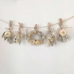 ドライフラワー ガーランド ＊フレンチ&ナチュラル＊