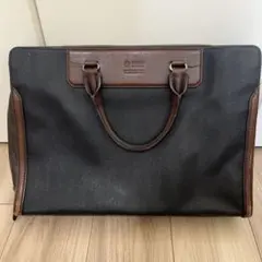 ビジネスバッグ キャンバス レザー 黒のサムネイル