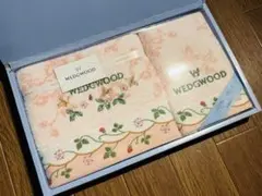 【新品未使用品】WEDGWOOD 花柄刺繍 フェイスタオル&ウォッシュタオル