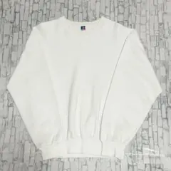 90s ラッセル USA製 アメリカ古着 無地 前V スウェット トレーナー L