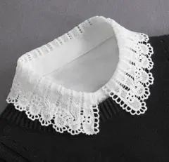 付け襟 レース 白 きれいめ 卒業 入学 フォーマル 重ね着風 c11