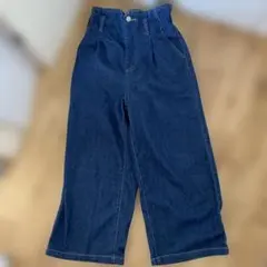 キッズ　デニムワイドパンツ