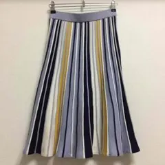 送料込 匿名配送 ウエストゴムではきやすい ☆ ニットスカート