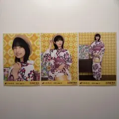 五百城茉央 乃木坂46 浴衣2026 福井 生写真 3種コンプ 真夏の全国