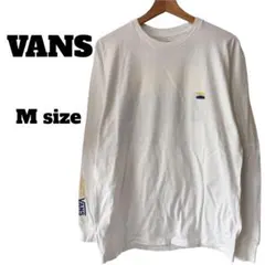 VANS バンズ プリント ロンT Tシャツ M ホワイトのサムネイル