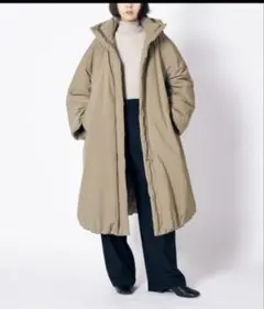 CLANE クラネ BALLOON HOODIE LONG DOWN COAT