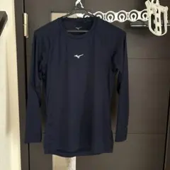 Mizuno 長袖アンダーシャツ 160 ネイビー