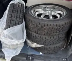 155/65R14 2024年ブリザック　スタットレスタイヤホイル付4本セットのサムネイル