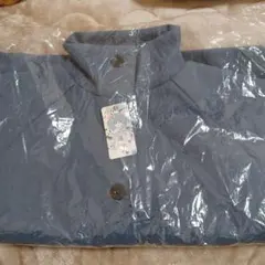 ネイビー 花柄刺繍 長袖カーディガン Mサイズ スカラー