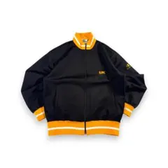 90s チャンピオン トラックジャケット 黒 黄色 ジャージ M