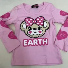 EARTHMAGIC ピンク 長袖カットソー 100cm