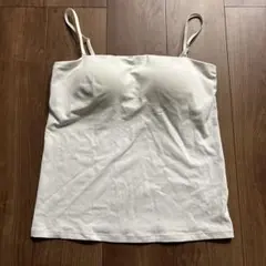 UNIQLO エアリズムコットンブラチューブトップ カップ付き ホワイト XL