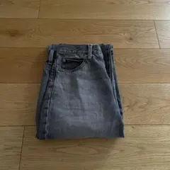 ユニクロ ワイドストレートジーンズ 25