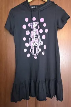 PEACE NOW フード付きフリル　ロングパーカー　 Mサイズ