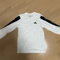 adidas ホワイト 長袖 Tシャツ