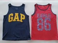 GAP タンクトップ赤青 2枚セット130のサムネイル