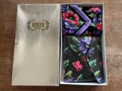 【未使用品】 箱付 FEILER フェイラー ポーチ & タオルハンカチ