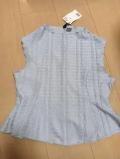 H&M 水色 ノースリーブトップス S