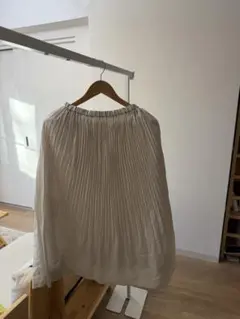 NATURAL BEAUTY BASICプリーツスカート M アイボリー