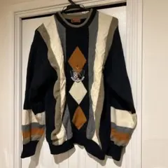 IMPRESSIONS ダイヤモンド柄ニットセーター