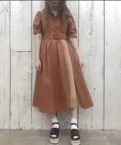 one after another NICE CLAUP ワンピース プリーツ