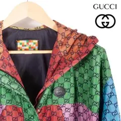 GUCCI ロゴ フーディー ナイロンジャケット マルチカラーのサムネイル