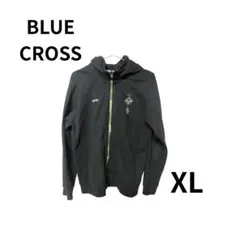 BLUE CROSS パーカー XLブラック フルジップフードジャケット即購入可のサムネイル