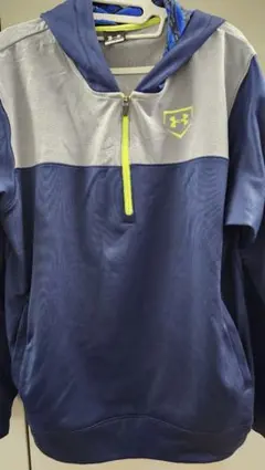 UNDER ARMOUR パーカー LG ネイビー/グレー